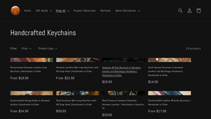 Custom Leather and Pen - Handcrafted Keychains Collection