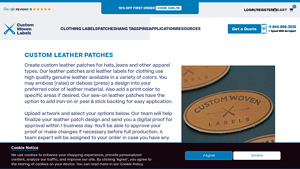 Custom Woven Labels - Leather Patches
