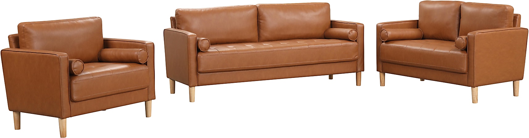 An application scenario or product detail of deals on faux leather loveseats - Image 7