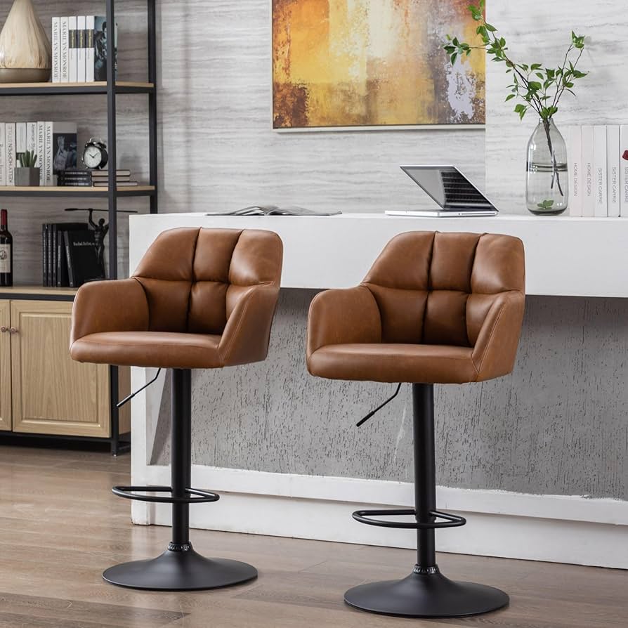 An application scenario or product detail of deals on leather bar stools - Image 3