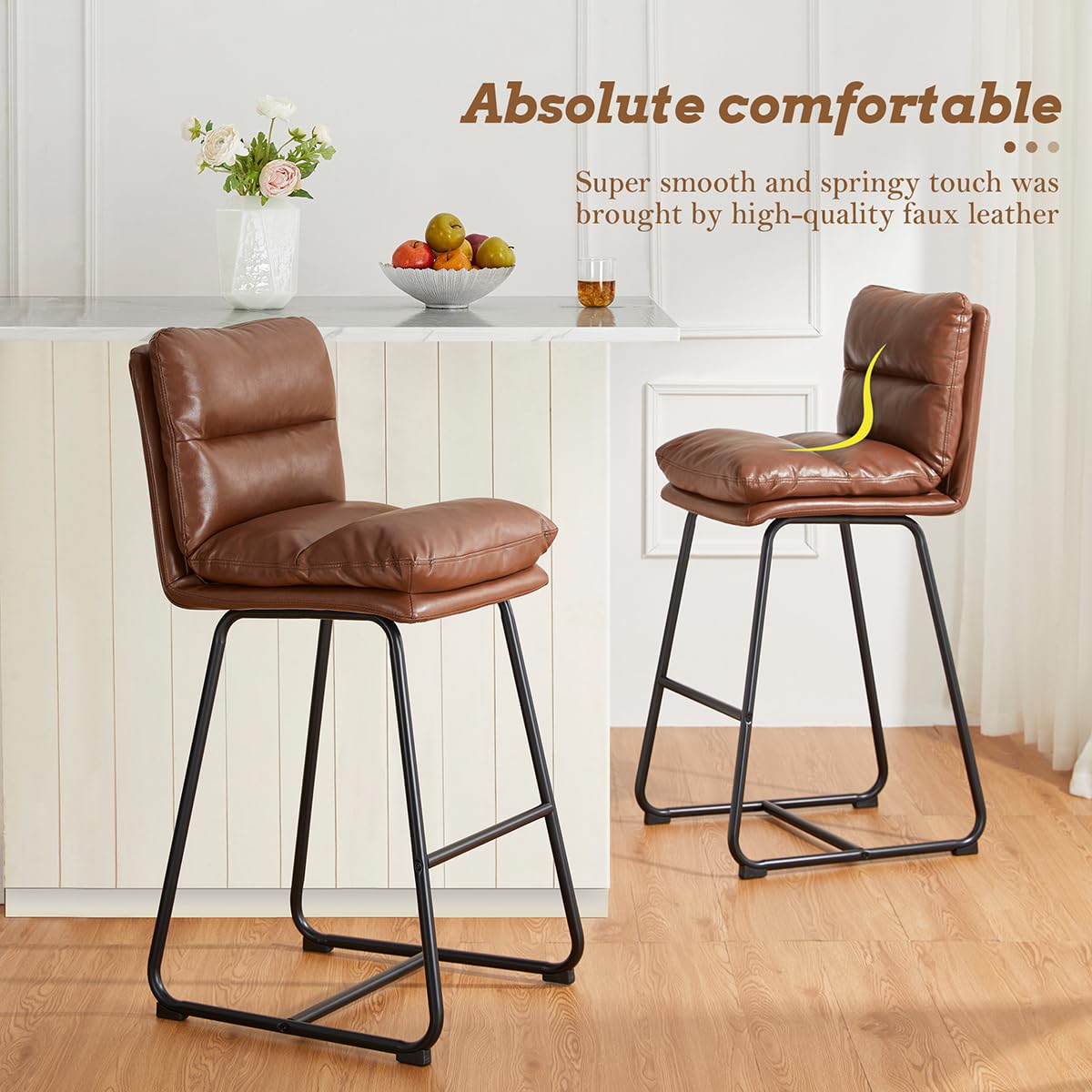 An application scenario or product detail of deals on leather bar stools - Image 14