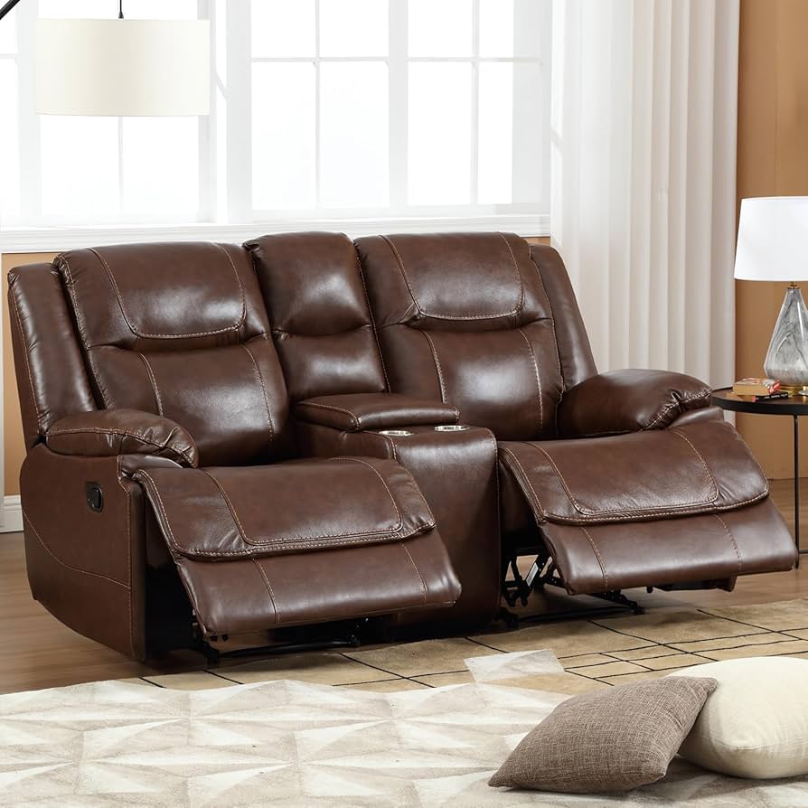 An application scenario or product detail of deals on leather loveseats - Image 8