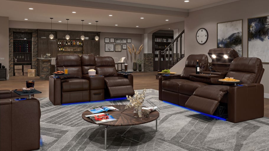 An application scenario or product detail of deals on leather reclining sofas - Image 11