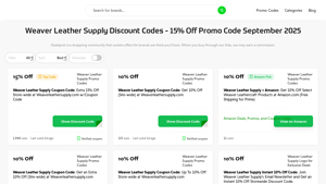Weaver Leather Supply - Discount Codes