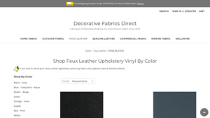 Decorative Fabrics Direct - Faux Leather Upholstery