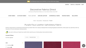 Naugahyde - Purple Faux Leather Upholstery Vinyl