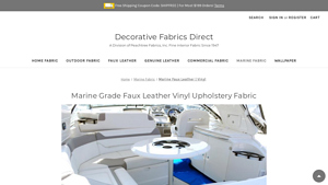 Decorative Fabrics Direct - Marine Vinyl Fabric