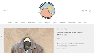 Desert Moss Vintage - San Diego Leather Jacket