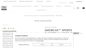 American™ Sports - Basketball Vinyl Fabric