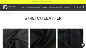 District Leathers - Stretch Lamb Leather Products