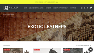 District Leathers - Exotic Leathers Collection