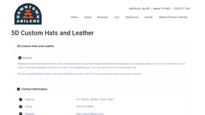5D Custom Hats and Leather - Customized Handcrafted Hats and Leather Goods