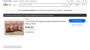 Trader Joe's - Organic Strawberry Mango Fruit Leather Buttons