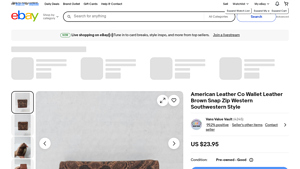 American Leather Co. - Western Style Zip-Around Wallet