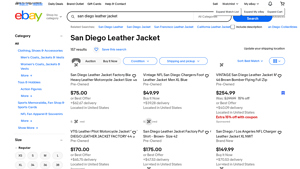 eBay - San Diego Leather Jackets