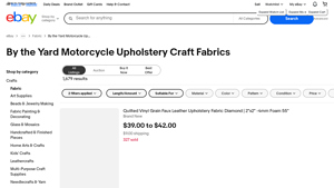 eBay - Motorcycle Upholstery Fabrics