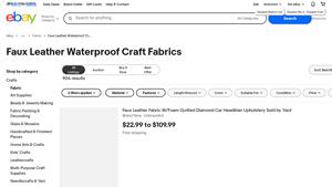 Faux Leather - Waterproof Craft Fabrics