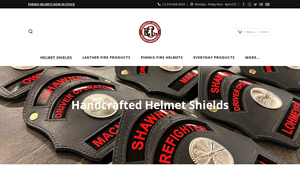 Engine Company - Custom Leather Fire Helmet Shields