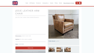 Bedford - Josie Leather Arm Chair
