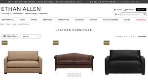Ethan Allen - Leather Furniture