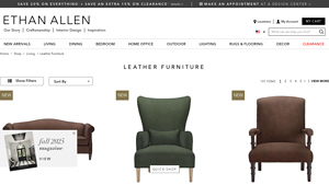 Ethan Allen - Leather Furniture