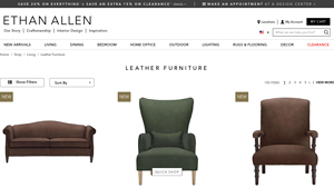 Ethan Allen - Leather Furniture