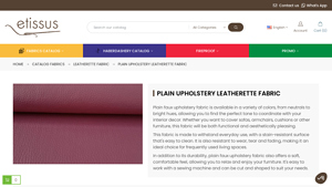 Etissus - Leatherette Upholstery Fabric