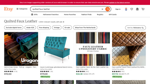 Etsy - Quilted Faux Leather