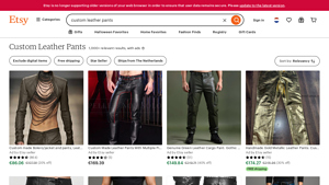 Etsy - Custom Leather Pants