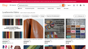 Etsy - Quilted Vinyl Grain Faux Leather Upholstery Fabric