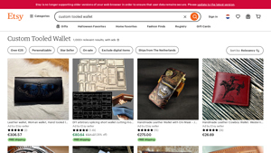 Etsy - Custom Tooled Wallets