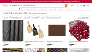 Louis Vuitton - Leather Sheets