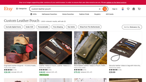Etsy - Custom Leather Pouches
