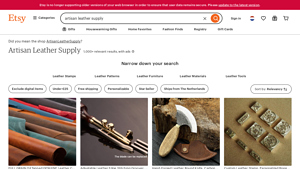 Etsy - Artisan Leather Supply