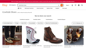 Etsy - Cowhide Shoes