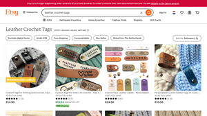 Etsy - Personalized Faux Leather Labels