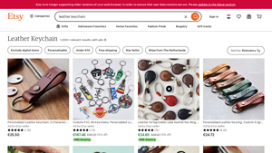 Etsy - Leather Keychains