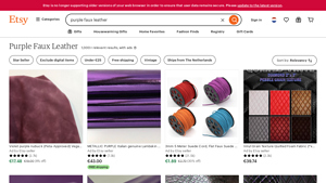 Etsy - Purple Faux Leather Selection