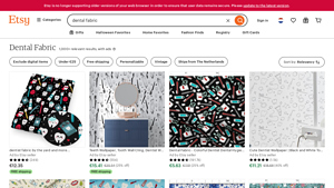 Etsy - Dental Fabric Selection