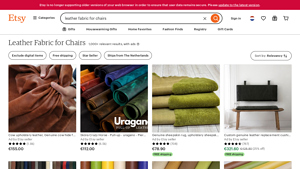 Etsy - Leather Fabric for Chairs