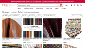 Etsy - Designer Leather Fabric