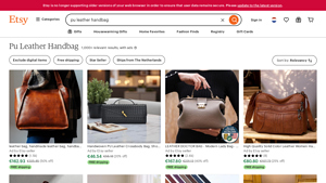 Etsy - PU Leather Handbags