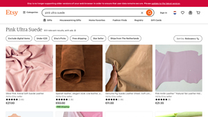 Etsy - Pink Ultra Suede Fabric