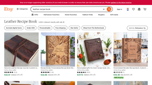 Etsy - Leather Recipe Books
