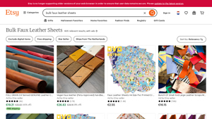 Etsy - Bulk Faux Leather Sheets