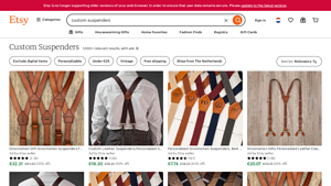 Etsy - Custom Suspenders