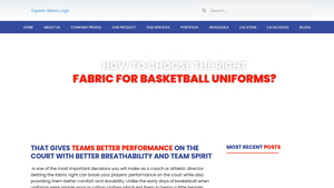 Expert O Wears - Choosing the Right Fabric for Basketball Uniforms