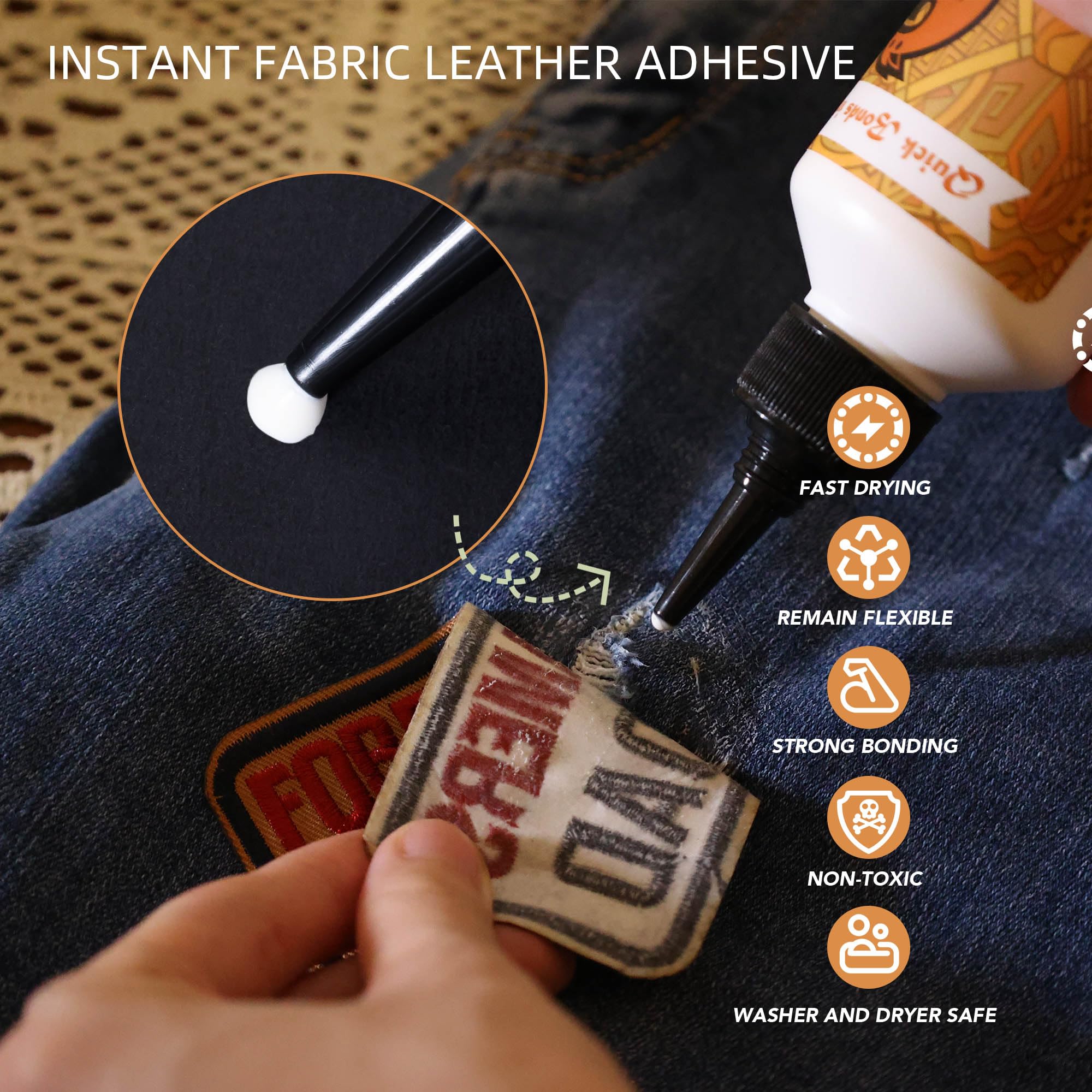 An application scenario or product detail of fabric and leather adhesive - Image 3