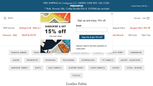 Fabric Depot - Leather Fabric Collection