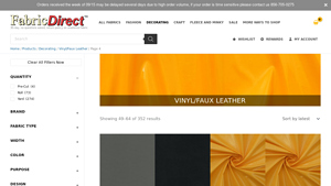 Fabric Direct - Vinyl & Faux Leather Fabrics